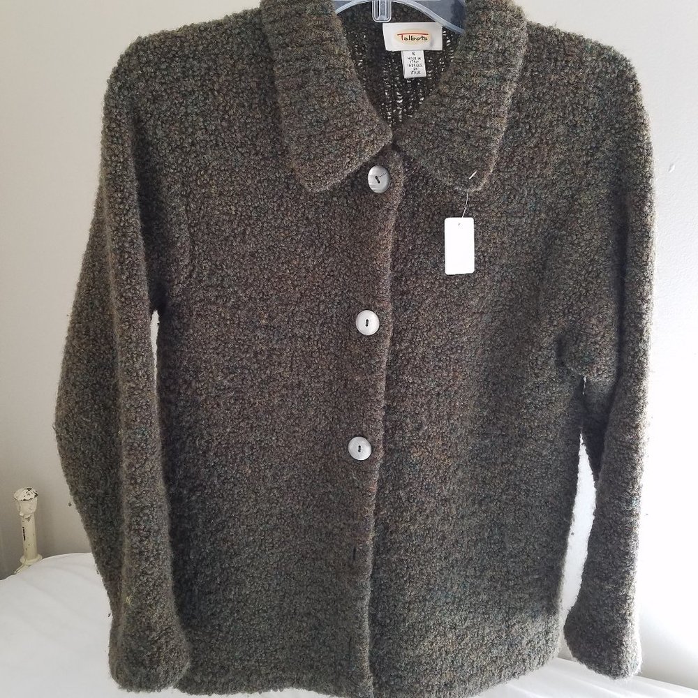 Talbots women size S wool cardigan EUC